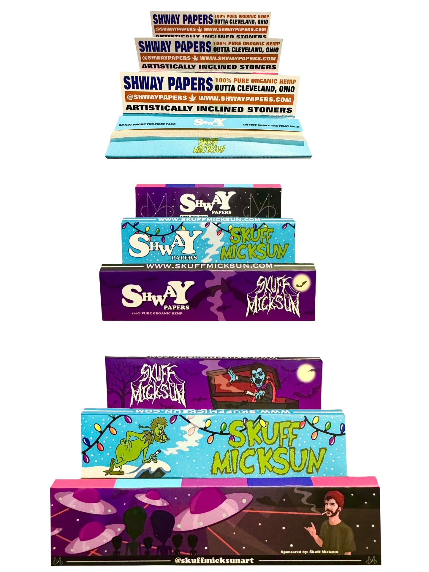 SM x SHWAY ROLLING PAPERS (3 pack)