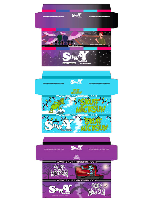 SM x SHWAY ROLLING PAPERS (3 pack)