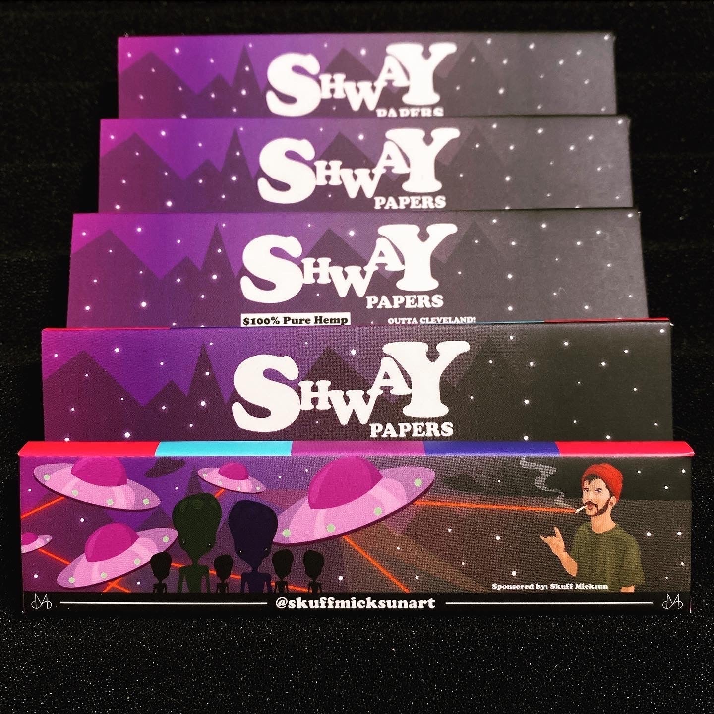 SM x SHWAY ROLLING PAPERS (3 pack)