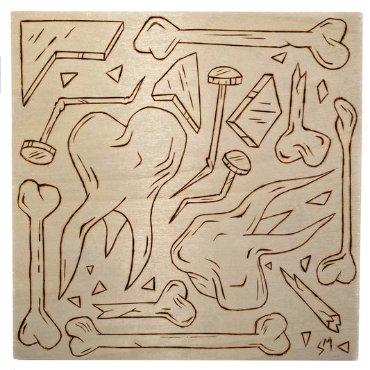 “REMAINS” Woodcut