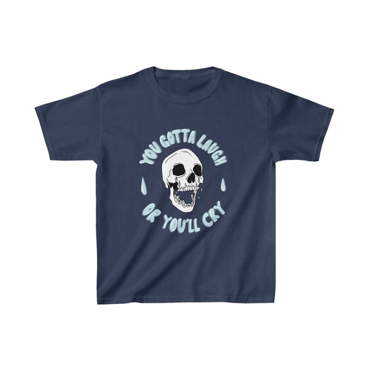 Youth Laugh Or Cry Skull Tee